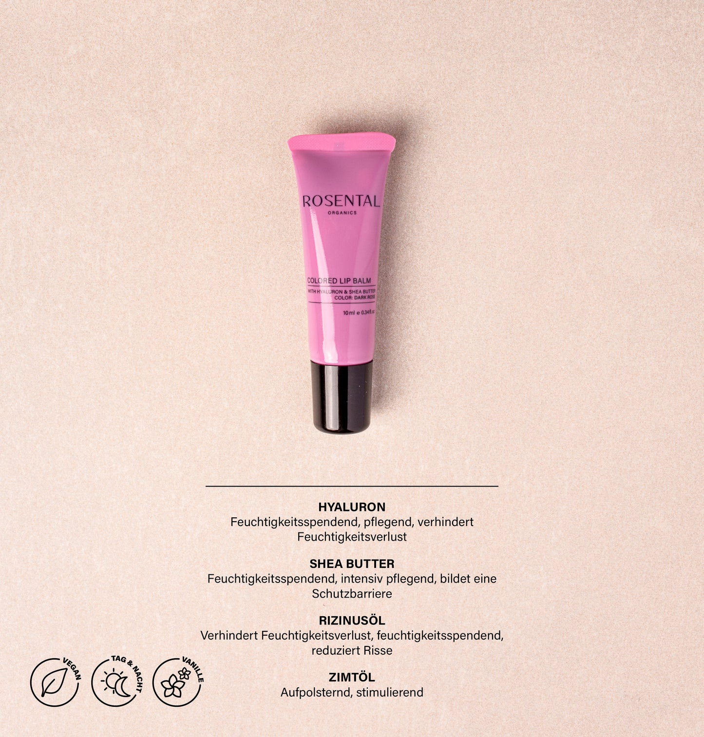 Colored Lip Balm | Dark Rose