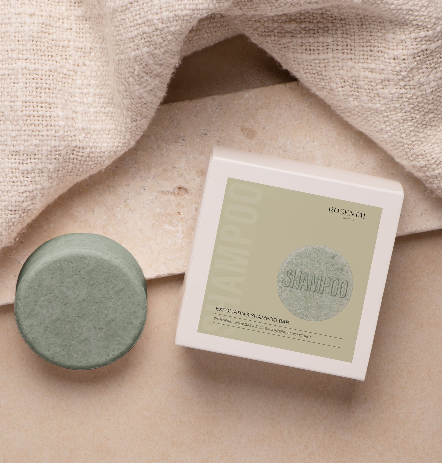 Exfoliating Shampoo Bar | with Spirulina Algae & Ziziphus Joazeiro Bark Extract