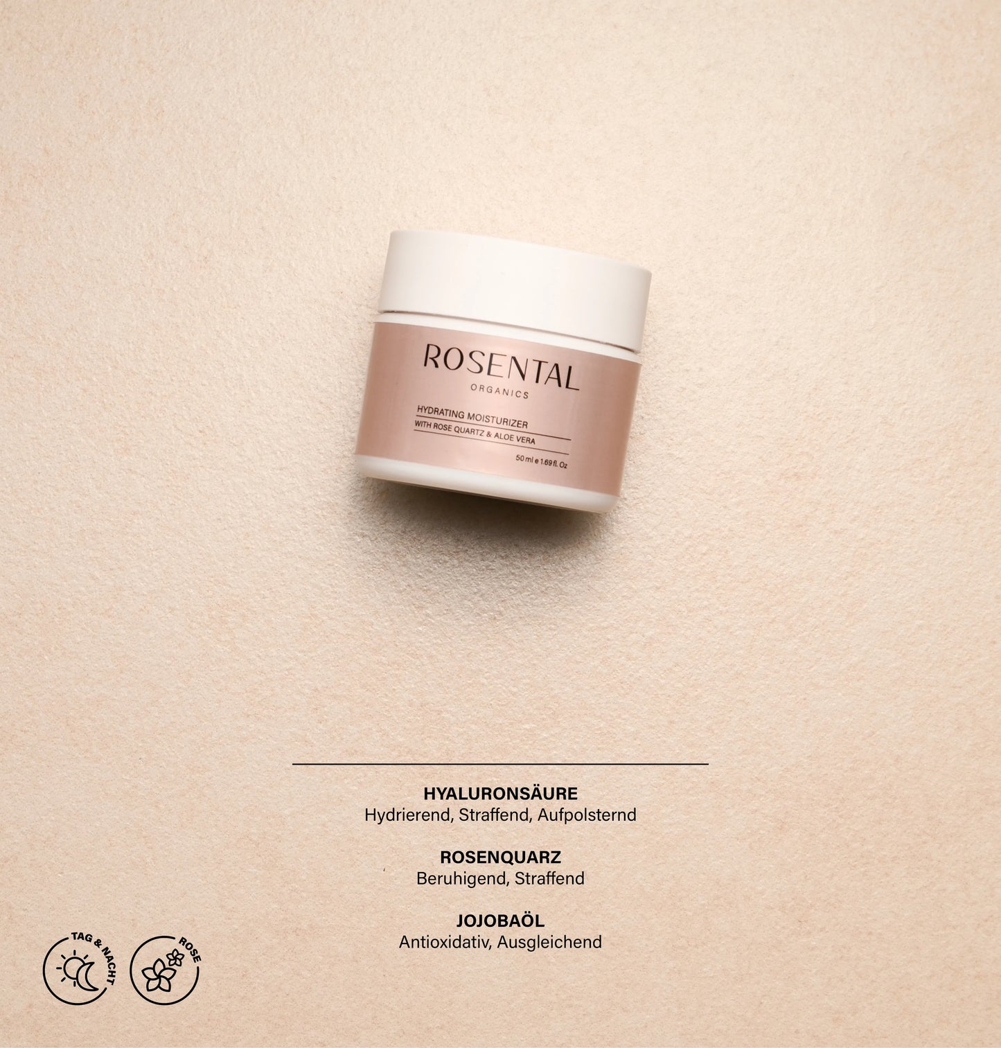 Hydrating Moisturizer | with Rosequartz and Aloe Vera