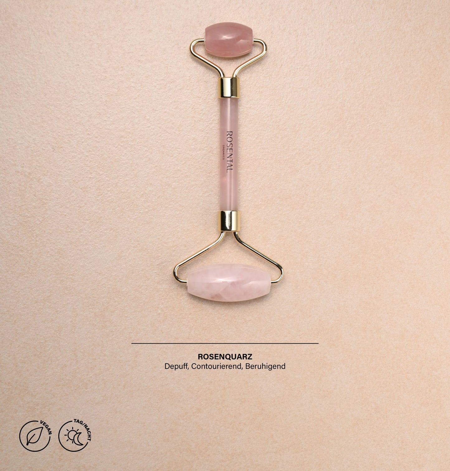 Rose Quartz Roller | Natural Beauty Tool