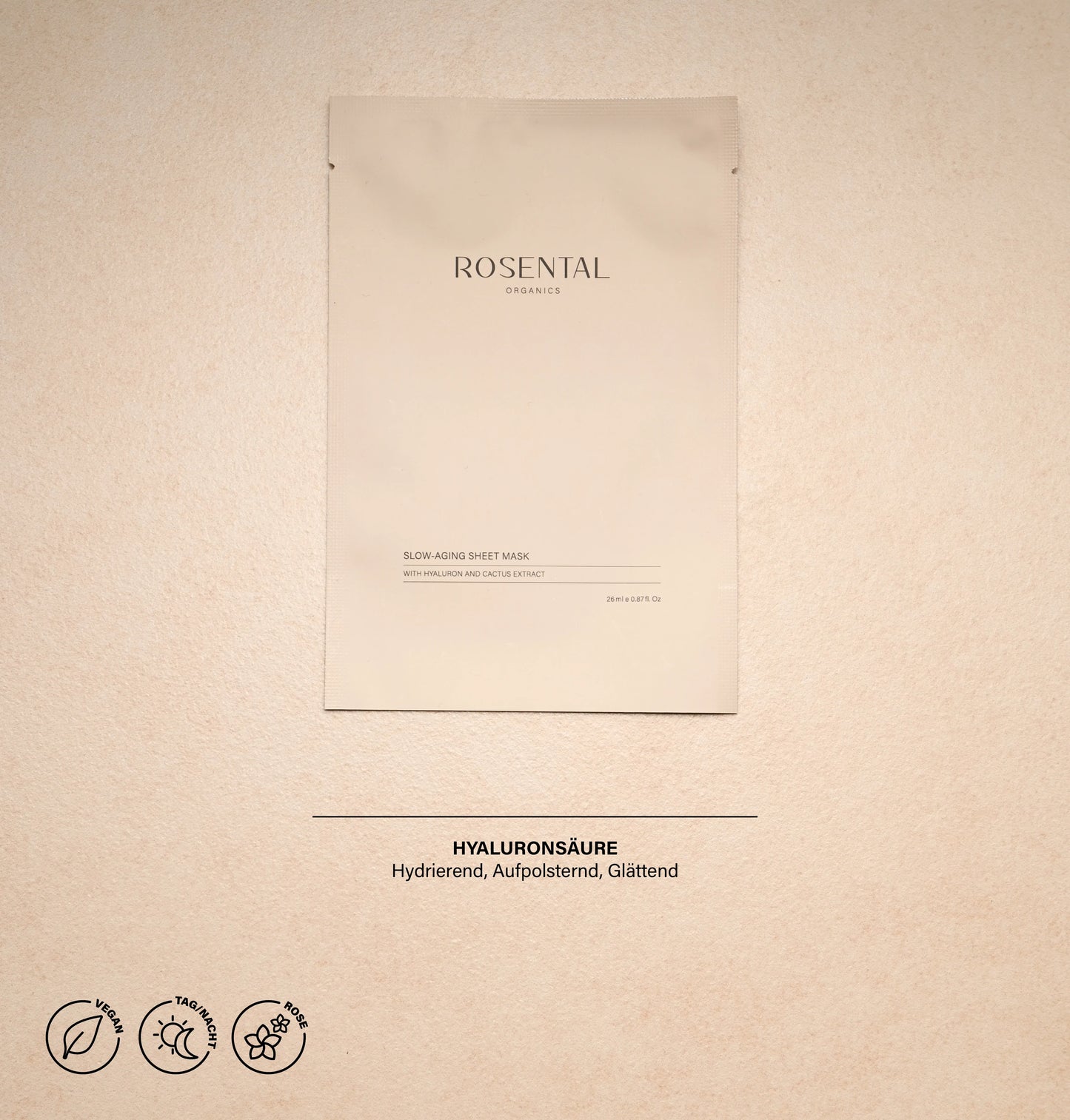 Slow-Aging Sheet Mask | with Hyaluron and Cactus Extract