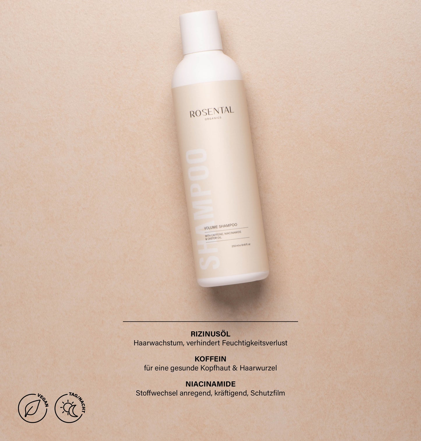 Volume Shampoo | with Caffeine, Niacinamide & Castor Oil