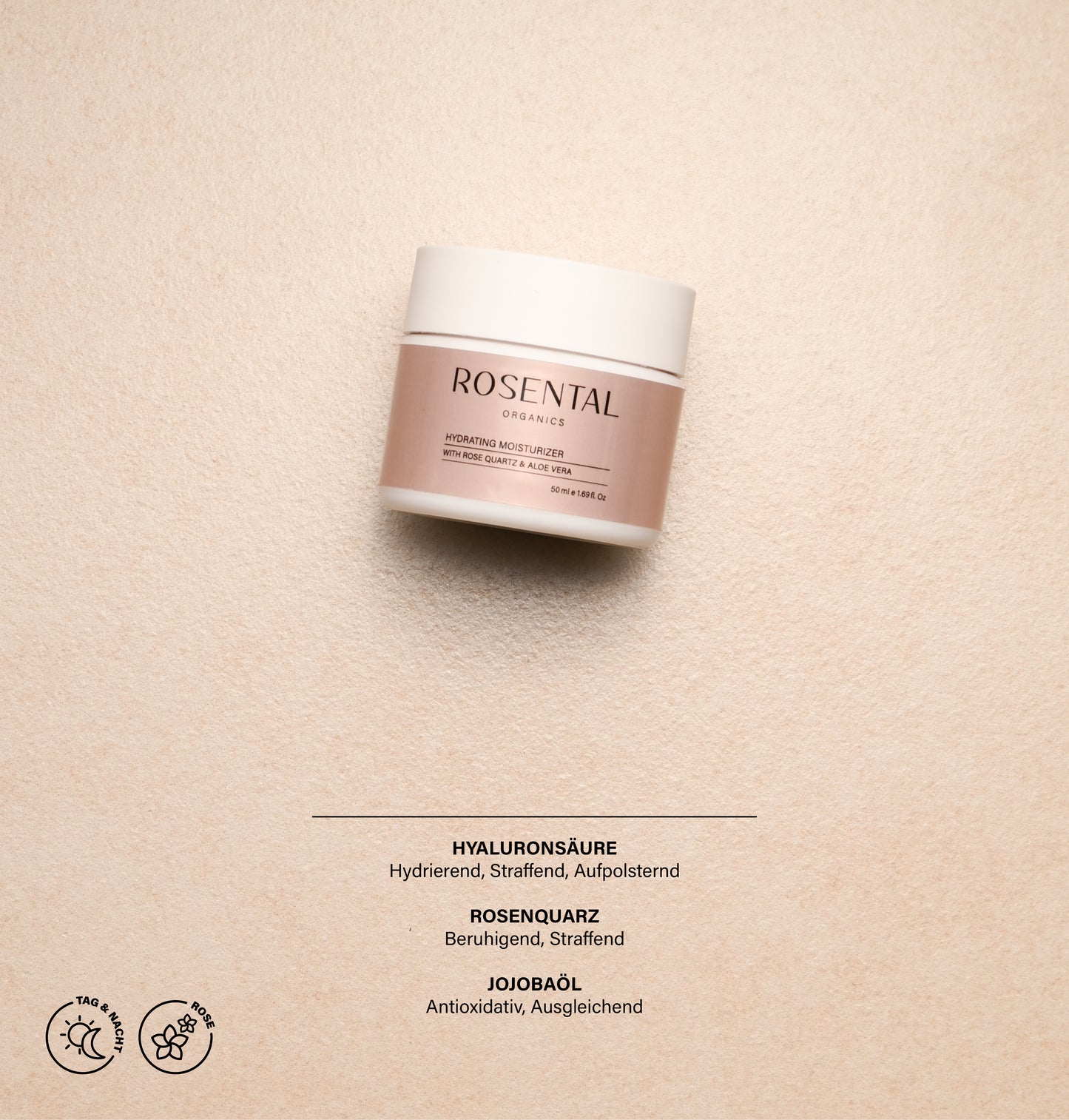 Hydrating Moisturizer | with Rosequartz and Aloe Vera