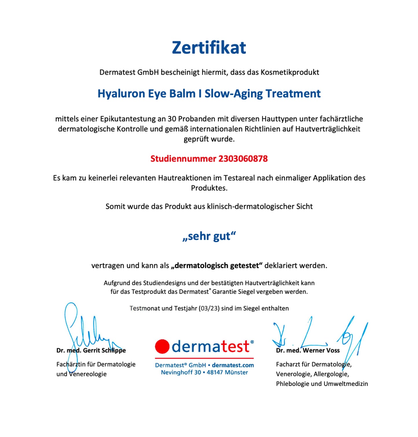 Hyaluron Eye Balm I Slow-Aging Treatment
