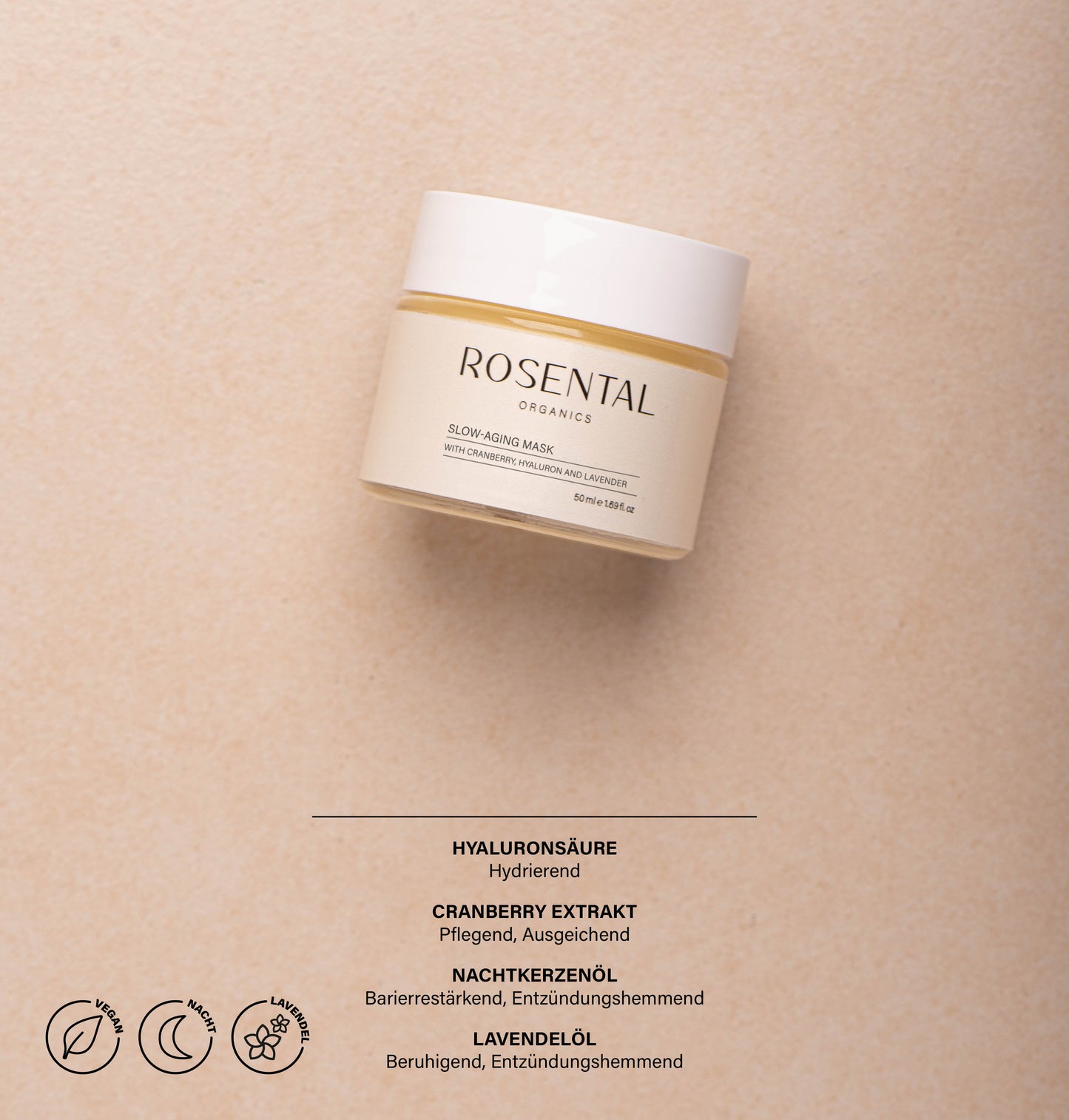 Slow-Aging Mask | with Cranberry, Hyaluron and Lavender