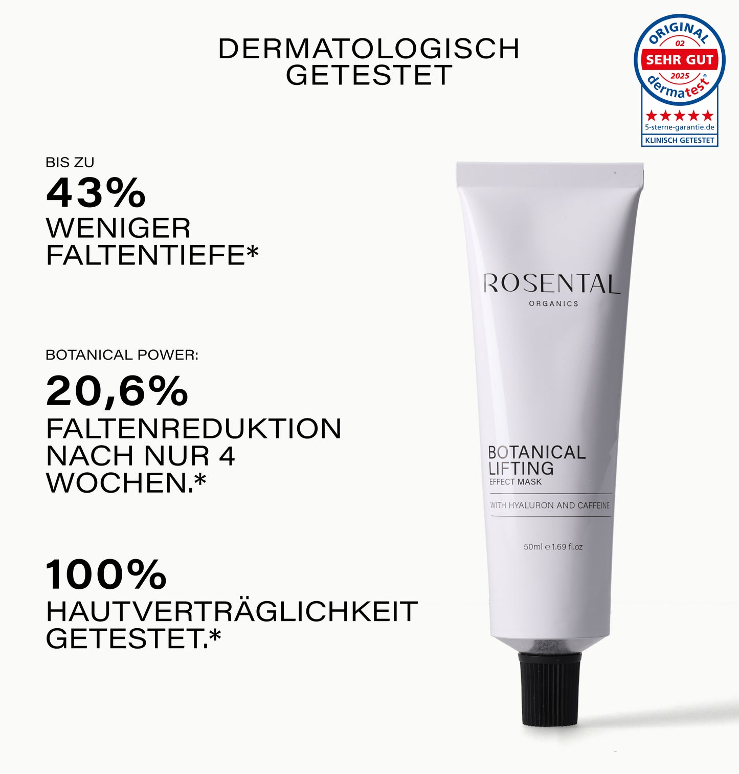 Botanical Lifting Effect Mask | with Hyaluron and Caffeine