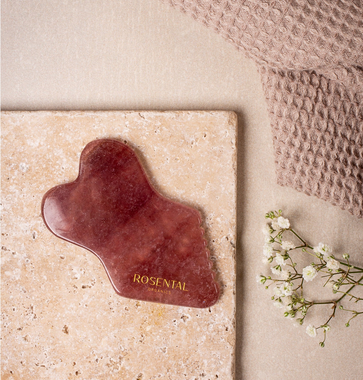 ☀️ Sculpting Gua Sha | Strawberry Quartz